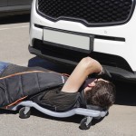 Лежак ремонтный, подкатной, пластиковый, серый OPT-40130G