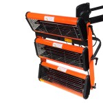 Трехкассетная мобильная ИК сушка на пантографической стойке с газовым амортизатором WDK-3AT