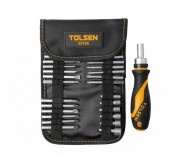 Набор вставок (бит) 1/4, PH, PZ, Hex, Torx, Slotted, 26 предметов TOLSEN TT20186