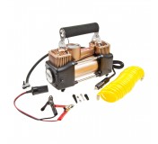 Компрессор M-53019 поршневой 150PSI (65л/мин) цифровой манометр двухцилиндровый со светодиодным цифровым манометром 12V MEGAPOWER /1/6
