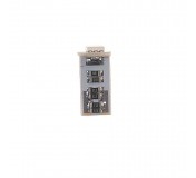 Автолампа T10W (W2,1*9,5d) 1 SMD 5050 WHITE 6000K с блокиратором ошибок CANbus  20лм  24V MEGAPOWER /10 /100