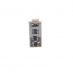 Автолампа T10W (W2,1*9,5d) 1 SMD 5050 WHITE 6000K с блокиратором ошибок CANbus  20лм  24V MEGAPOWER /10 /100