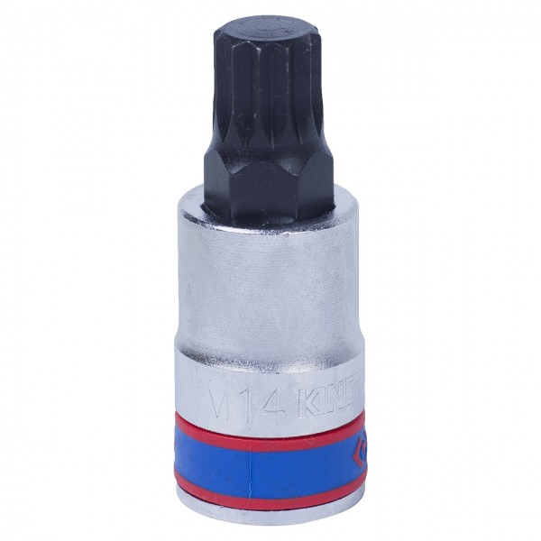 Насадка (бита) торцевая 1/2, Spline, M14, L = 60 мм KING TONY 402614