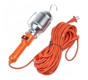 Лампа переносная M-22020 под лампу E27 до 60W, 220V, длина провода 20м  MEGAPOWER 1/24