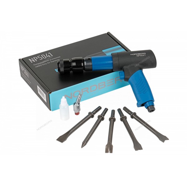 Пневмозубило усиленное 234 мм с быстросъемным держателем NORDBERG NP5041