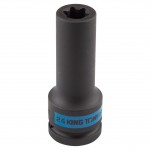 Головка торцевая ударная глубокая TORX Е-стандарт 3/4, E24, L = 110 мм KING TONY 647524M