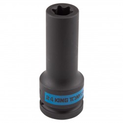 Головка торцевая ударная глубокая TORX Е-стандарт 3/4, E24, L = 110 мм KING TONY 647524M