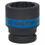 Головка торцевая ударная двенадцатигранная 3/4, 36 мм KING TONY 653036M