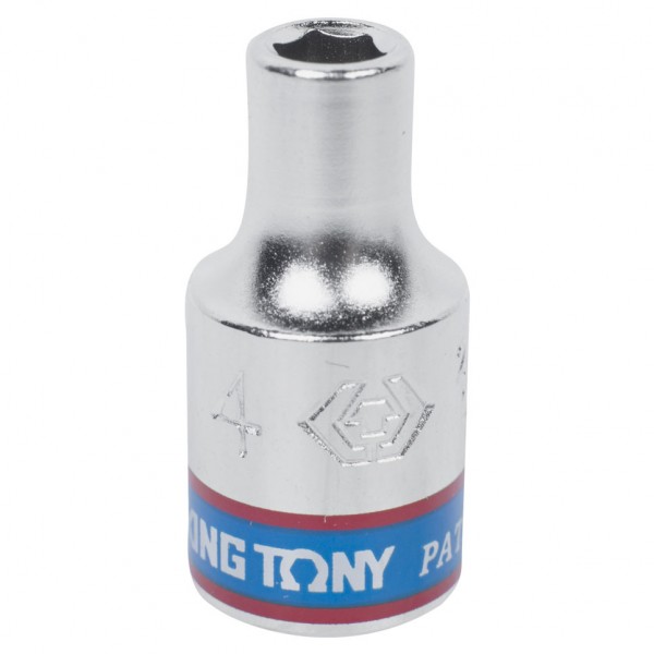 Головка торцевая стандартная шестигранная 1/4, 4 мм KING TONY 233504M