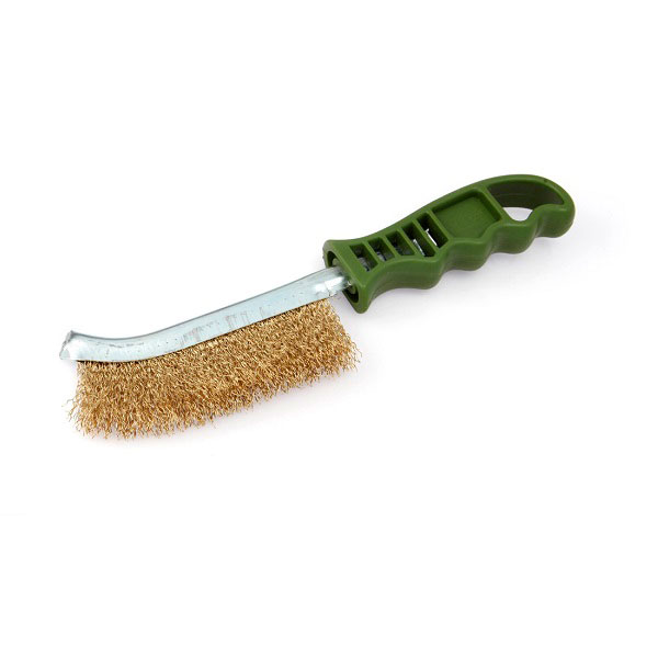 Щётка с пластиковой рукояткой, латунная щетина 270231