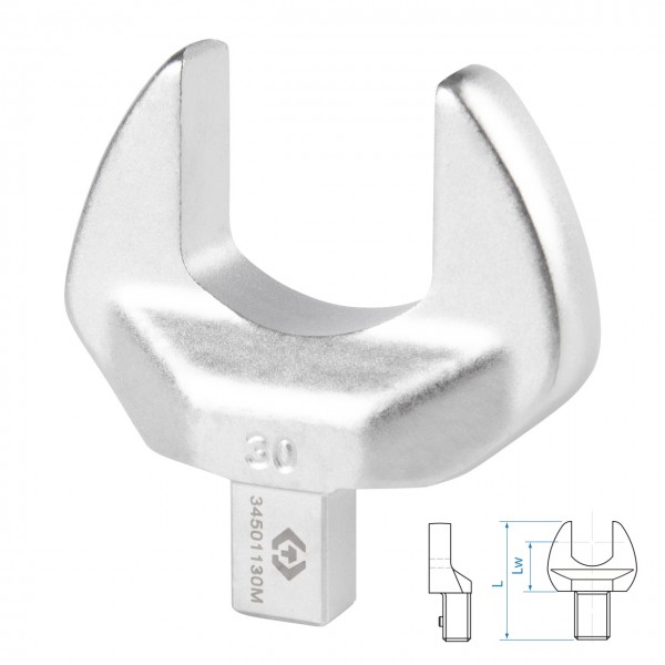 Насадка рожковая серии FIT, 30 мм, 9х12 мм KING TONY 34501130M