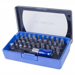 Набор вставок (бит) 1/4, PH, PZ, Hex, Torx, Slotted, 32 предмета KING TONY 1032CQ