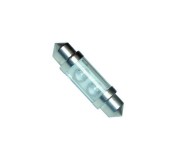 Автолампа C5W (SV8.5/8) 36мм 2 LED GREEN 6лм 12V MEGAPOWER /100/1000