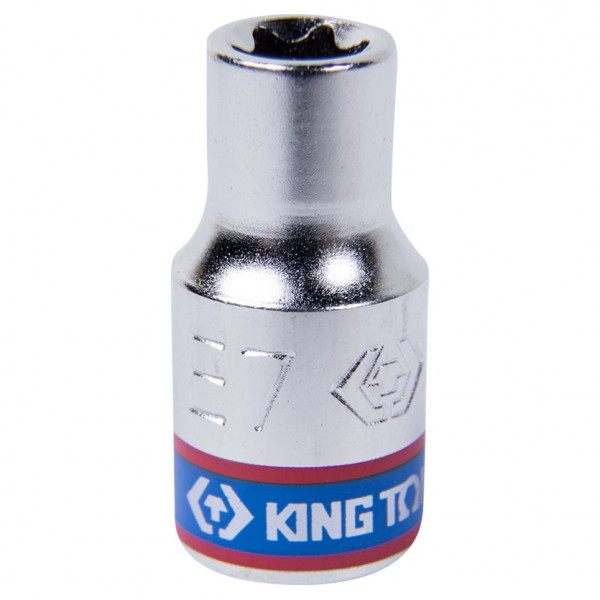 Головка торцевая TORX Е-стандарт 1/4, E7, L = 24 мм KING TONY 237507M