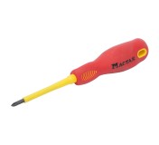Отвертка крестовая Phillips №1, 80 мм, диэлектрическая, держатель МАСТАК 041-01080EH
