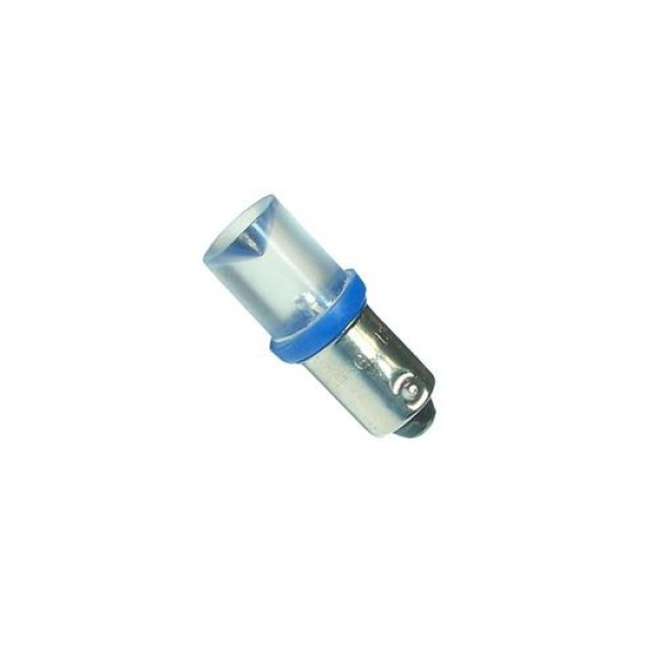 Автолампа T4W (BA9s) АМН LED CONE BLUE 5лм   12V MEGAPOWER /100 /1000 M-30403B