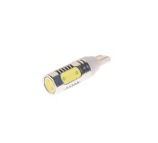Автолампа T10W (W2,1x9,5d) 4 SMD MEGA WHITE 6000K 300лм 12V MEGAPOWER /10 /100 OLD