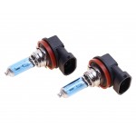 Автолампа H11 (55) PGJ19-2 BLUE WHITE 4300K  (бокс, 2шт) 12V MEGAPOWER /1/10 M-37033008