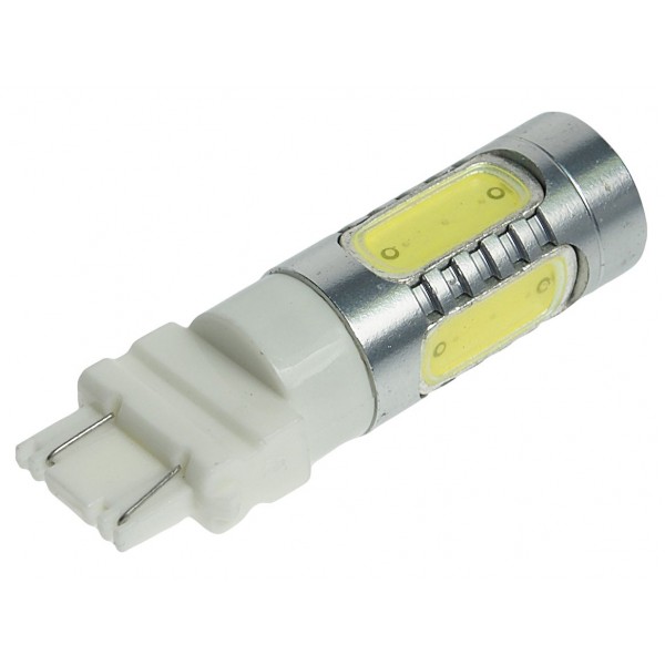 Автолампа T20W P27/7W (W3*16q)5 SMD MEGA WHITE 360лм 6000K12V MEGAPOWER /10/100 OLD M-57374W