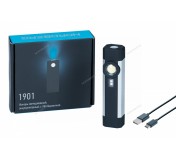 Фонарь светодиодный 1+1, с УФ подсветкой, аккумуляторный NORDBERG 1901