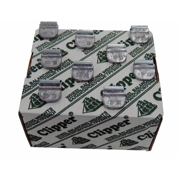 Грузики балансировочные для стальных дисков 10 г, 100 шт. CLIPPER 0210