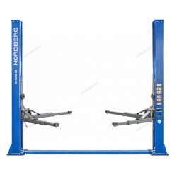 Подъемник двухстоечный 4 т, 380 В, синий NORDBERG N4120B-4B_3+2_380