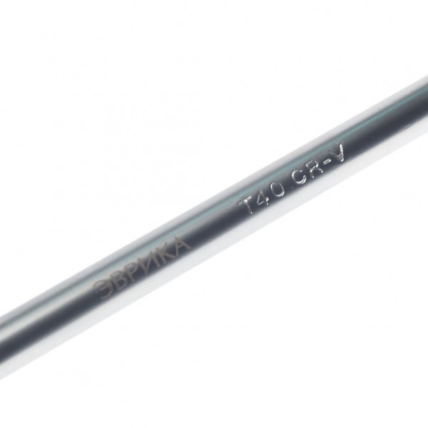 Ключ TORX T40 : Г-образный экстрадлинный ЭВРИКА /1/12/60 ER-76640XL
