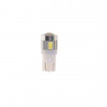 Автолампа T10W (W2,1x9,5d) 6 SMD 5630 WHITE 6000K 360лм 12V MEGAPOWER /10 /100 OLD M-10814W
