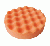 asturomec полировальник v90815 рифленый полужесткий оранжевый 160мм, крепление липучка