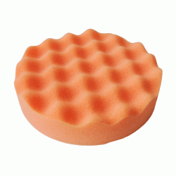 asturomec полировальник v90815 рифленый полужесткий оранжевый 160мм, крепление липучка