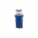 Автолампа T10W (W2,1x9,5d) 1 LED CONCAVE BLUE 4лм   12V MEGAPOWER /10 /100 M-10312B