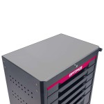 Тележка инструментальная 7 полок с набором инструментов, металлическая столешница OPT-717M