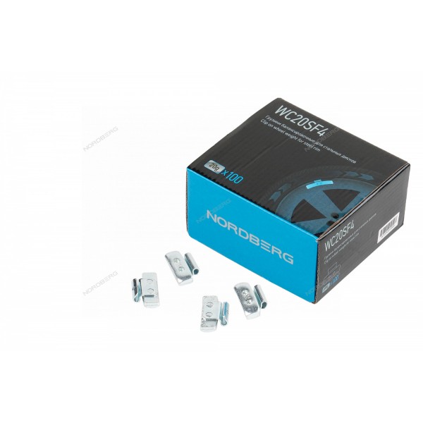 Грузики балансировочные для стальных дисков Fe 20 г, 100 шт. NORDBERG WC20SF4