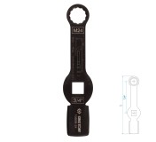 Ключ для тормозных суппортов грузовых автомобилей M24, 3/4, ударный KING TONY 10B0B-24