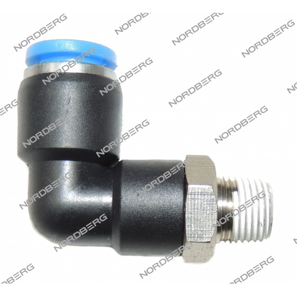 Переходник D8 1/8" для клапана L-образный NORDBERG C.01.04.FPL 8-01