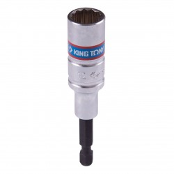 Головка для шуруповерта двенадцатигранная 1/4, 12 мм, L = 80 мм KING TONY 76B812M