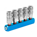 Разветвитель пневматический, вход с резьбой 1/4 (F), 5 выходов БРС WDK-85MX