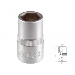 Головка торцевая стандартная шестигранная 1/2, 12 мм TOLSEN TT16512