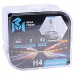 Автолампа H4 (60/55) P43t-38 +50% (бокс, 2шт) 12V MEGAPOWER /1/10 M-37033019