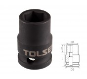 Головка торцевая ударная шестигранная 1/2, 15 мм TOLSEN TT18215