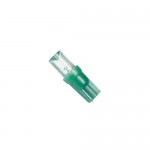 Автолампа W1.2W (W2*4.6d) LED CONE GREEN 12лм   12V MEGAPOWER /100 /1000 M-30413G