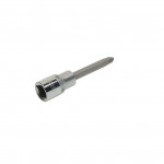 Насадка-вставка с битой Phillips PH4  1/2 22мм L=100мм ЭВРИКА /1/20 ER-94504