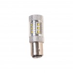 Автолампа P21/5W (BAY15d) 16 SMD WATTS CREE WHITE 1280лм 6000K 12V MEGAPOWER /10/100 OLD M-57304W