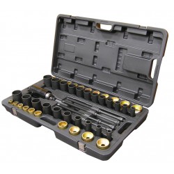 Набор оправок для монтажа и демонтажа сайлентблоков, гидравлический, кейс, 49 предметов МАСТАК 110-20049C