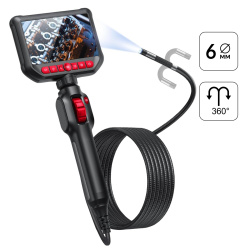 IC-VC156 Видеоэндоскоп управляемый, экран 4.3, 2Мп, 1920х1080, 1.5м, зонд 6мм, 360° iCartool IC-VC156