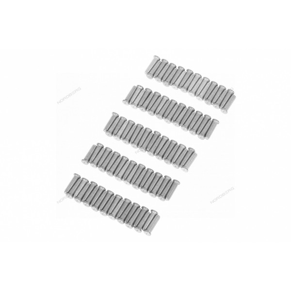 Болт алюминиевый для сварки, M4х16,100 шт. NORDBERG FA016(M4)