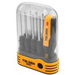 Отвертка со сменными вставками (битами), 8 в 1 TOLSEN TT20039s