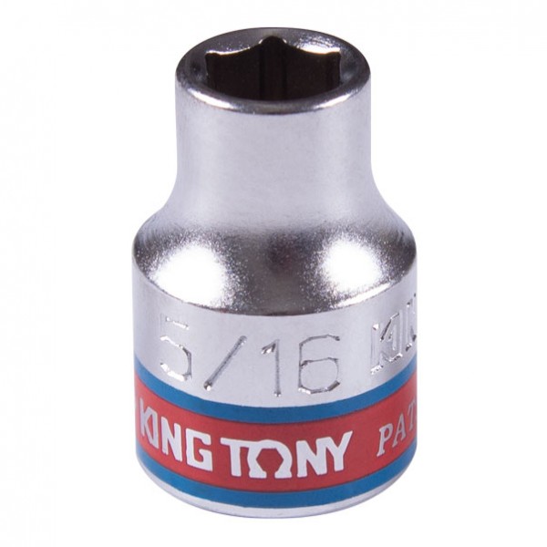 Головка торцевая стандартная шестигранная 3/8, 5/16, дюймовая KING TONY 333510S