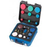 Пневмошлифмашинка угловая орбитальная, эксцентрик, в комплекте с насадками, диам. 25, 50, 75 мм NORDBERG NP3225K