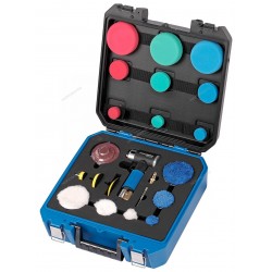 Пневмошлифмашинка угловая орбитальная, эксцентрик, в комплекте с насадками, диам. 25, 50, 75 мм NORDBERG NP3225K